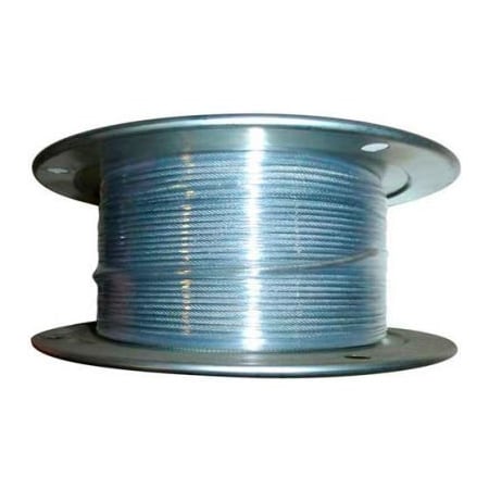 Advantage Sales & Supply Advantage 500' 3/32" Dia. VC 1/8" Dia. 7x7 Vinyl Coated Galvanized Aircraft Cable VCGAC093-125R500 VCGAC093-125R500